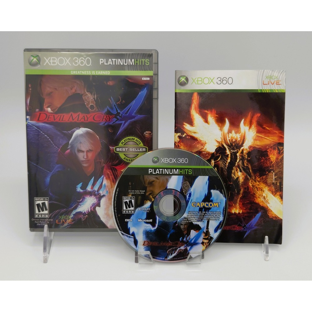 Devil May Cry 4 Platinum Hits - Xbox 360 - CIB - Not For Resale - Tested